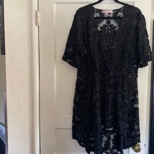 Black high low tunic xxl